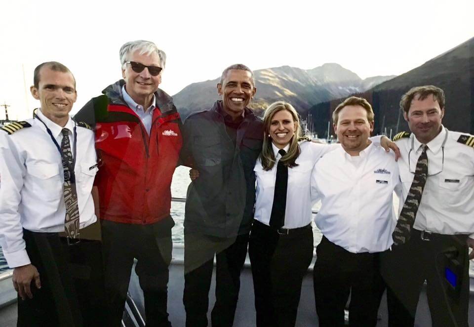Obama and Major Marine Tours captains