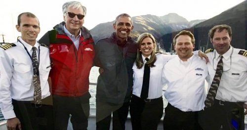 Obama and Major Marine Tours captains